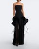Maticevski Maticevski Kingdom fringed peplum gown - 2