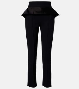Maticevski Maticevski Relate peplum satin slim pants