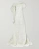 MATICEVSKI Radiance asymmetric draped chiffon-jacquard gown - 1