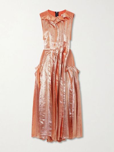 MATICEVSKI Trailblaze ruffled metallic brocade gown