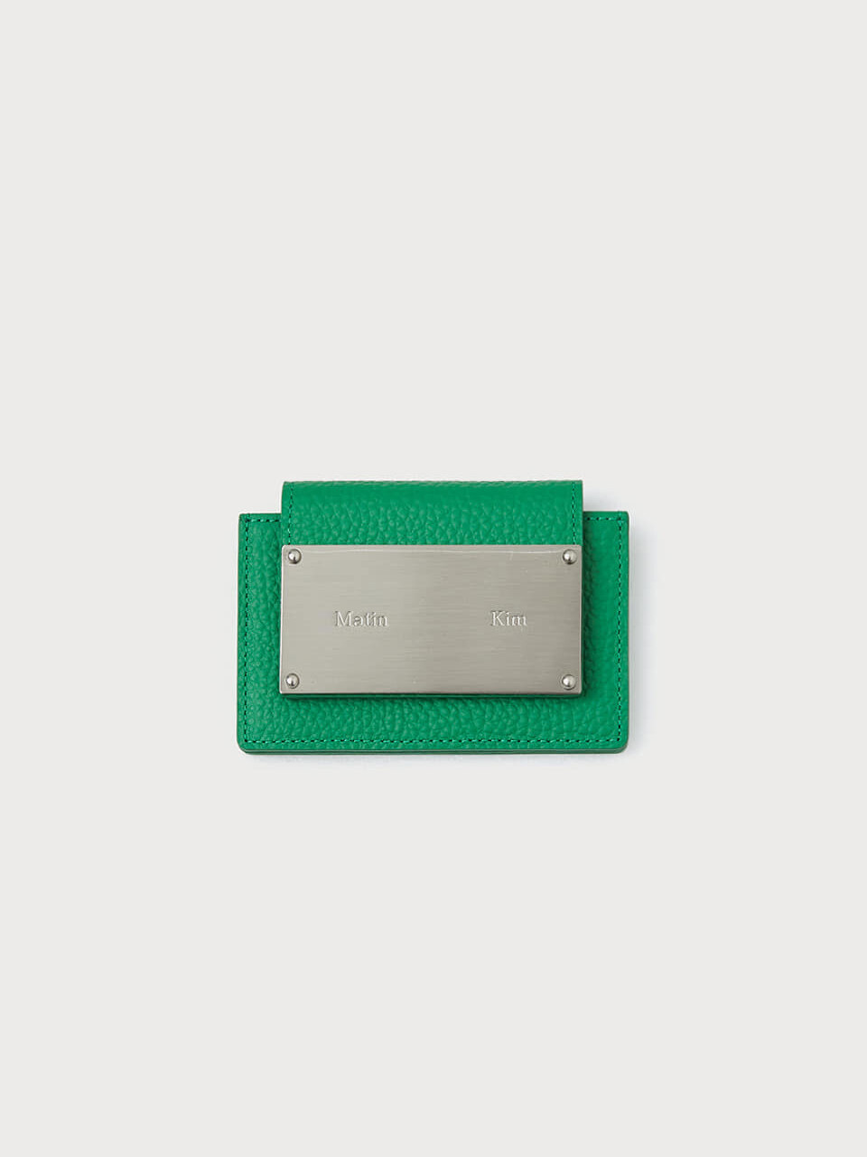 Matin Kim ACCORDION WALLET IN GREEN
