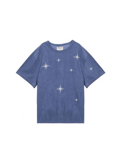 Matin Kim Angel Pigment T-Shirt_Blue