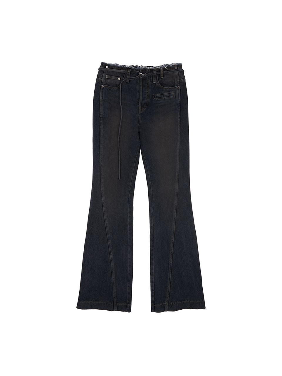 Matin Kim Brush Sting Denim Pants - Navy