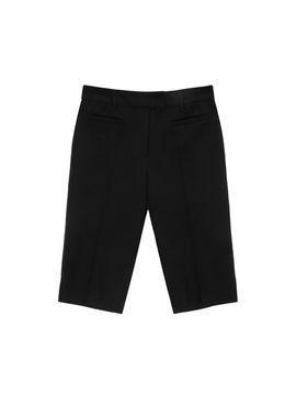 Matin Kim CAPRI SLIT PANTS IN BLACK