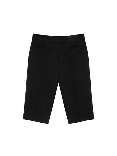Matin Kim CAPRI SLIT PANTS IN BLACK