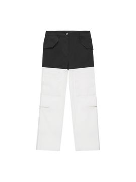 Matin Kim Color Block Velcro Cargo Pants_Black