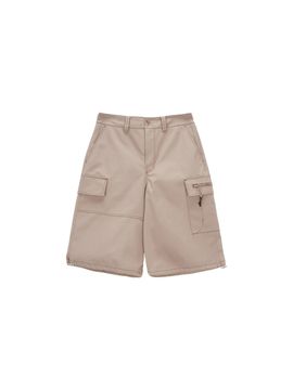Matin Kim Cotton Cargo Capri Pants_Beige