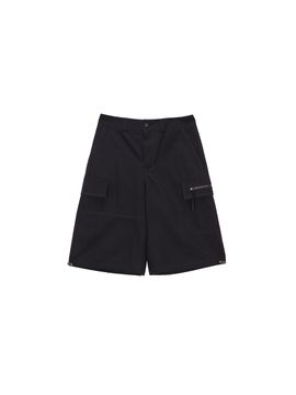 Matin Kim Cotton Cargo Capri Pants_Black