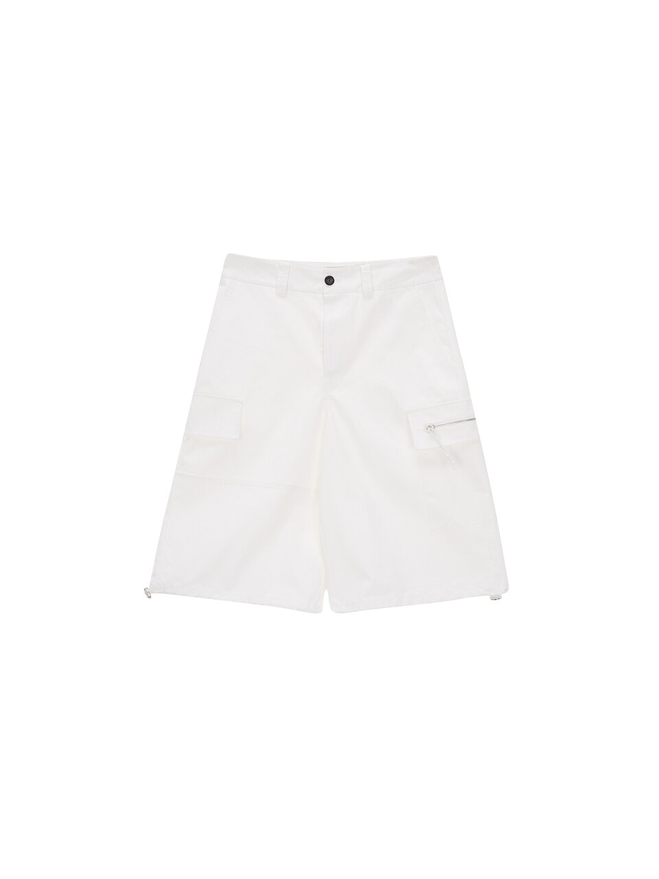 Matin Kim Cotton Cargo Capri Pants_White