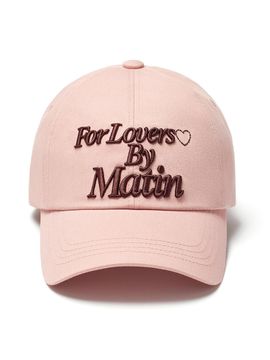 Matin Kim FOR LOVERS LOGO POINT BALL CAP [LIGHT PINK]