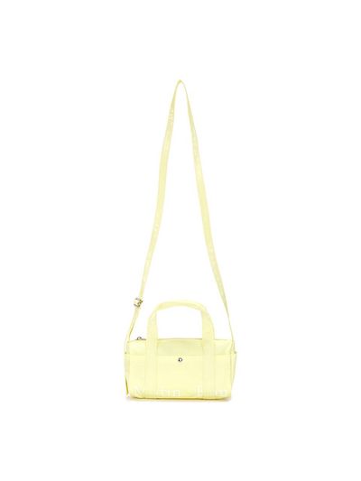 Matin Kim Glossy Logo Sporty Mini Duffel Bag_Light Yellow