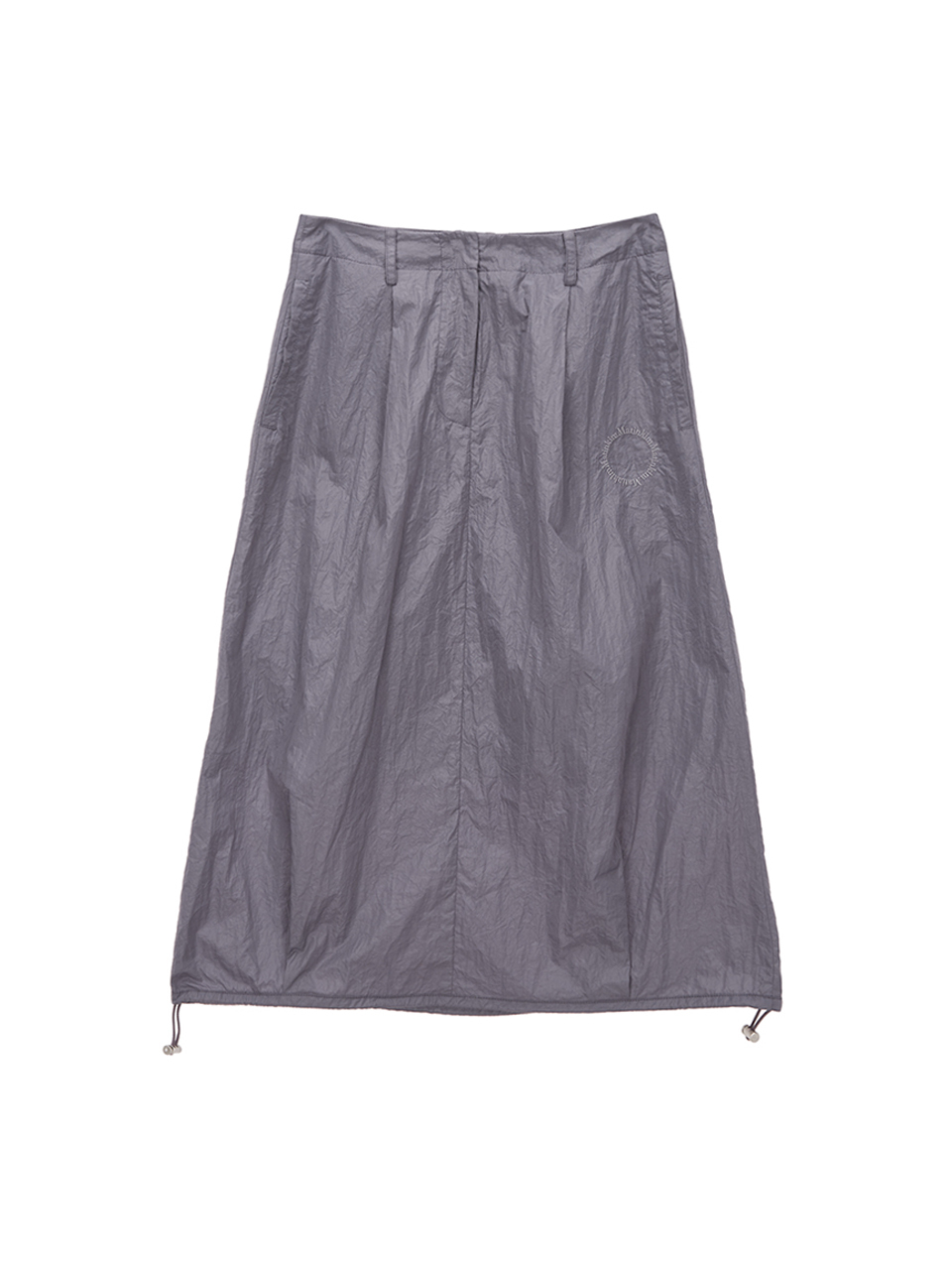 Matin Kim Glossy Volume Midi Skirt_Violet
