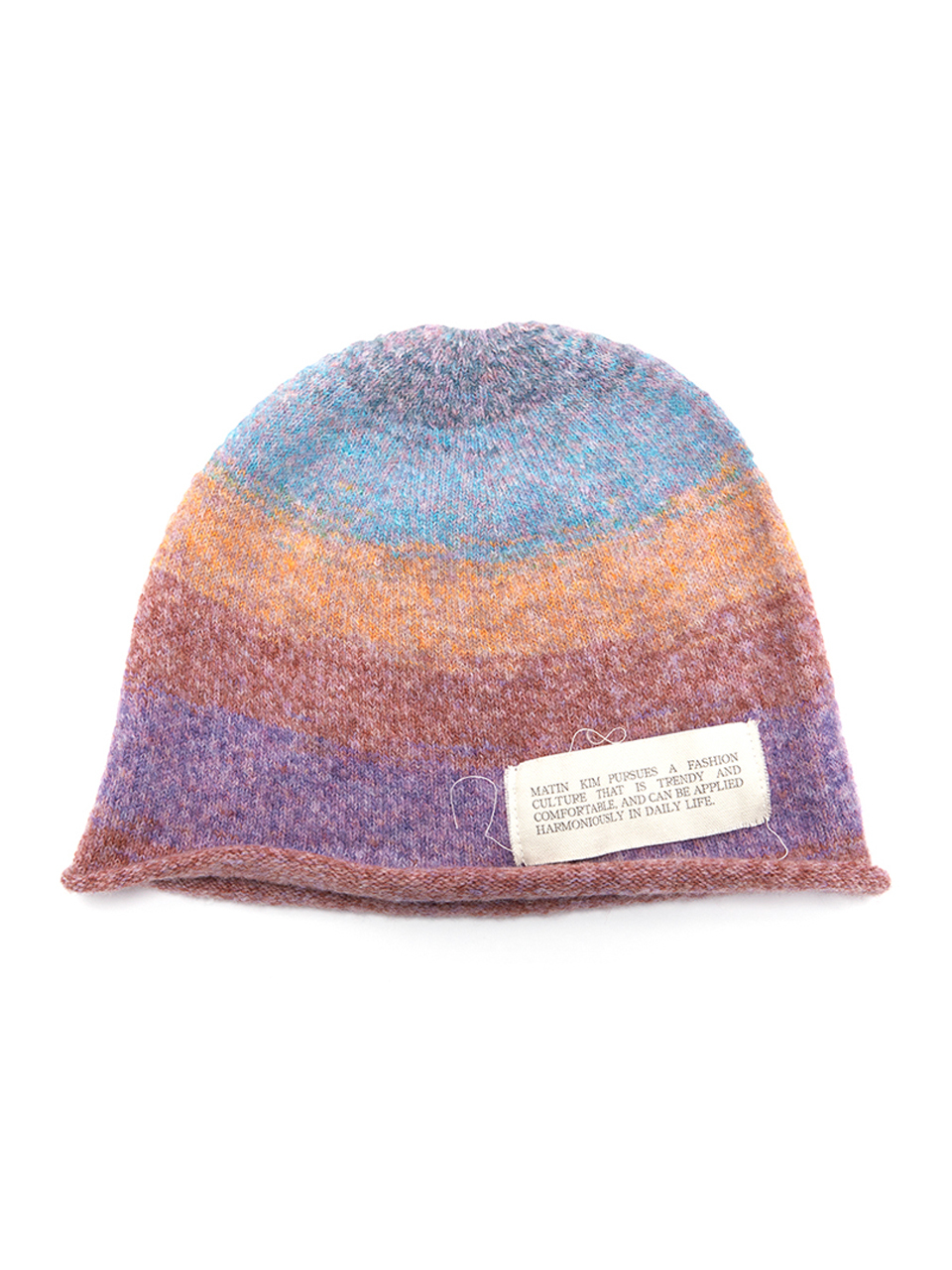 Matin Kim Gradation Snug Knit Beanie in Purple
