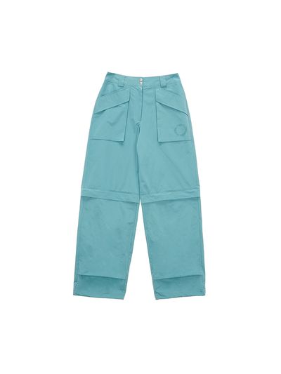 Matin Kim Knee Zip-Out Pocket Pants_Aqua Green