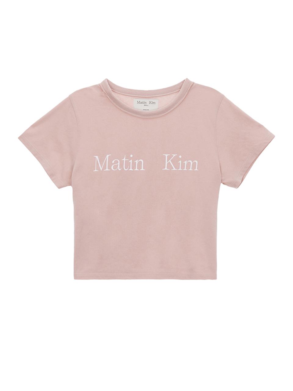 Matin Kim Logo Crop Top - Pink