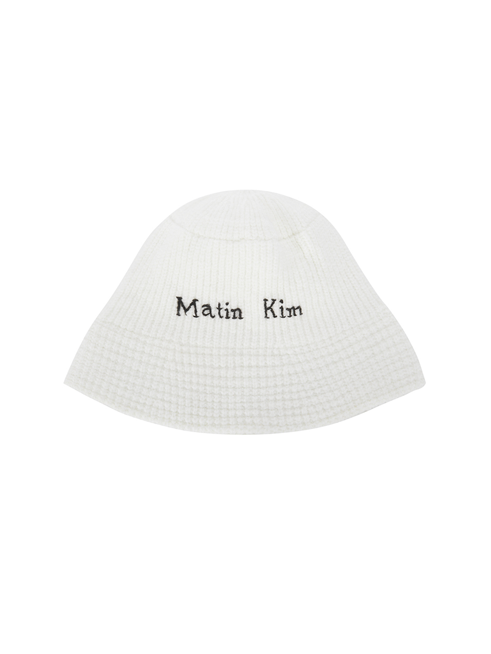 Matin Kim Logo Knit Bucket Hat