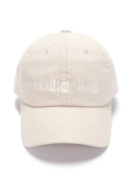 Matin Kim Logo Scrap Ball Cap_Beige