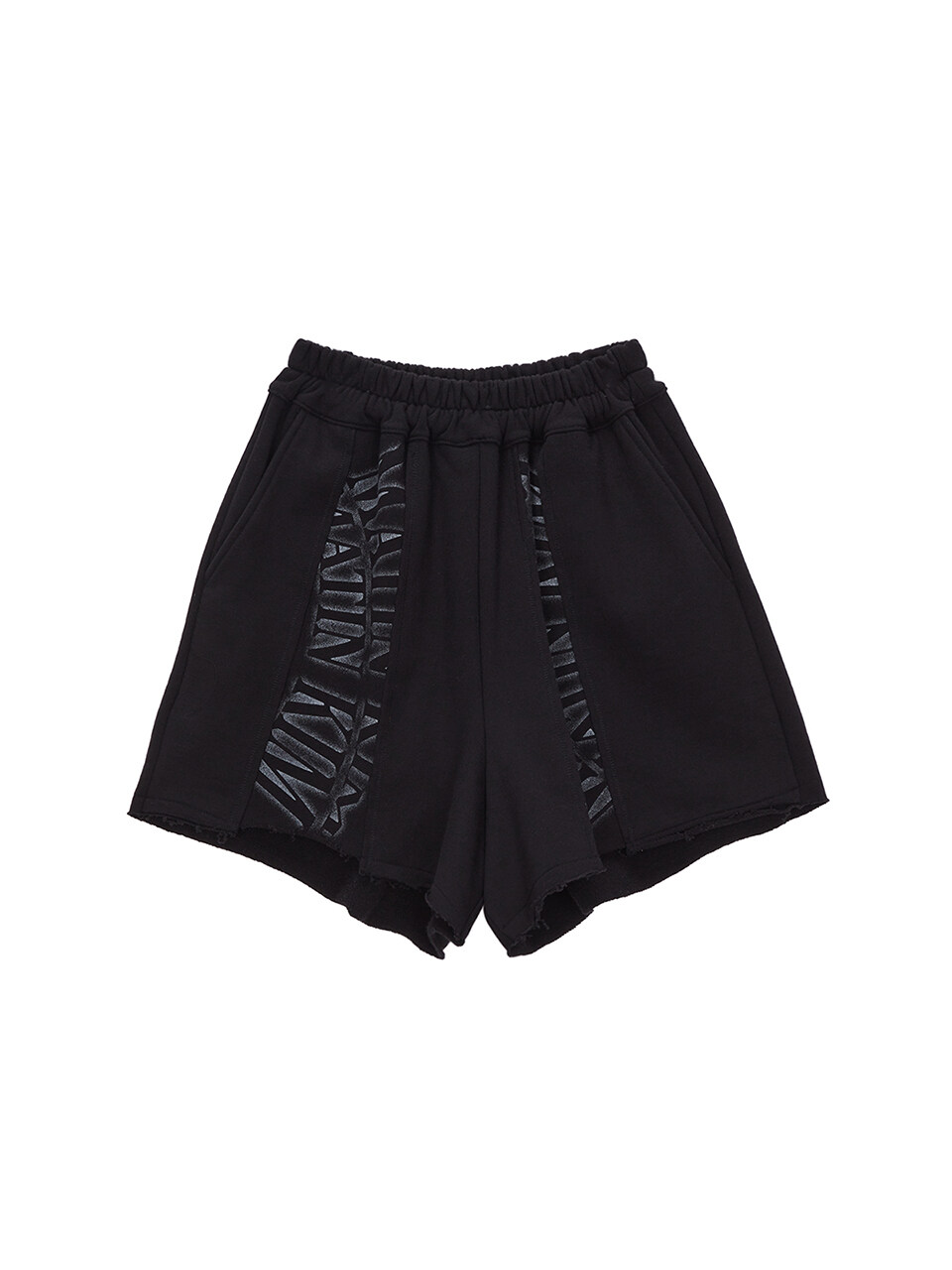Matin Kim Matin Crescendo Logo Sweatshorts _Black