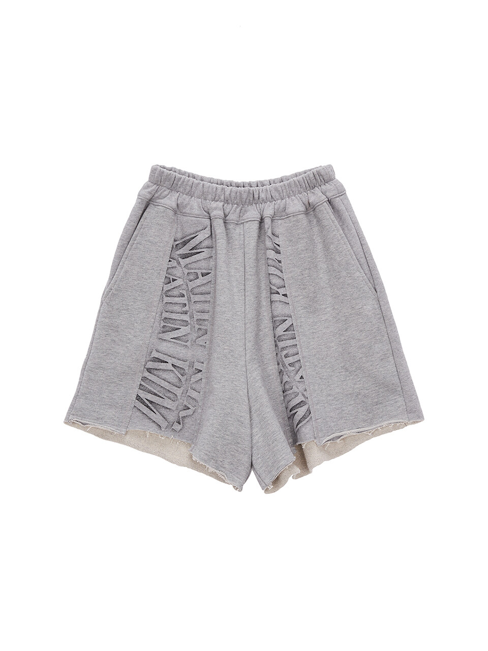 Matin Kim Matin Crescendo Logo Sweatshorts _Grey