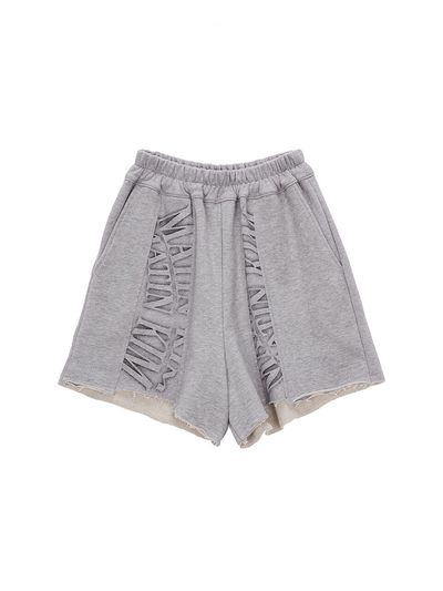Matin Kim Matin Crescendo Logo Sweatshorts _Grey