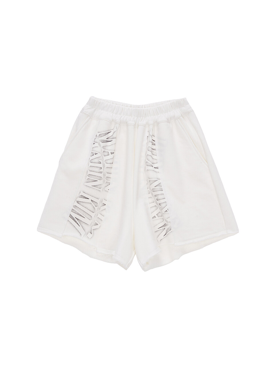 Matin Kim Matin Crescendo Logo Sweatshorts _White