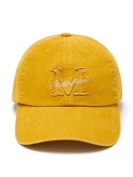 Matin Kim MATIN CURSIVE BALL CAP IN YELLOW
