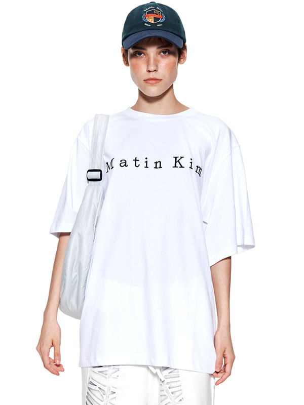 Matin Kim Matin Embroidery Logo Top_White