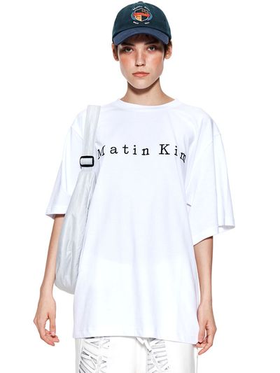 Matin Kim Matin Embroidery Logo Top_White