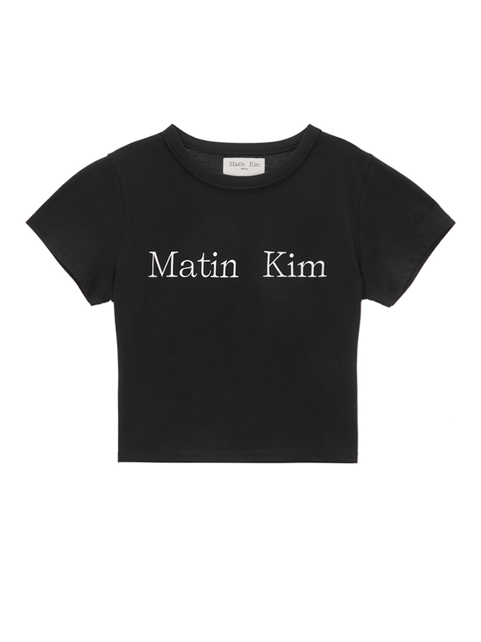 Matin Kim Matin Logo Crop Top _Black