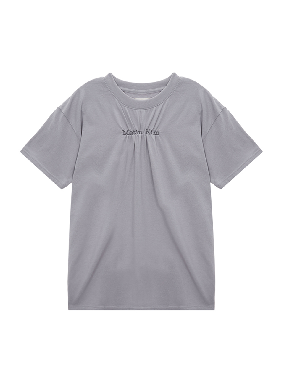 Matin Kim Matin Logo Shirring Top _Smoke Violet