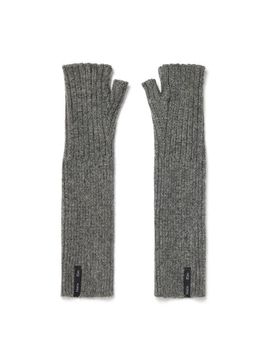 Matin Kim MATIN RIBBED HAND WARMER GLOVES [GREY]