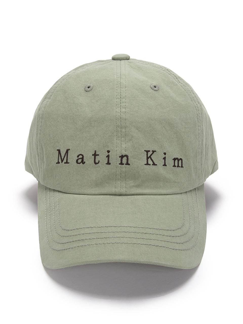 Matin Kim Matin Typo Ball Cap_Light Khaki