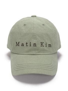 Matin Kim Matin Typo Ball Cap_Light Khaki