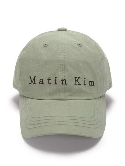 Matin Kim Matin Typo Ball Cap_Light Khaki