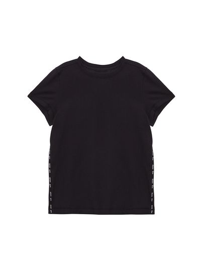 Matin Kim Side Logo Taping Top _Black