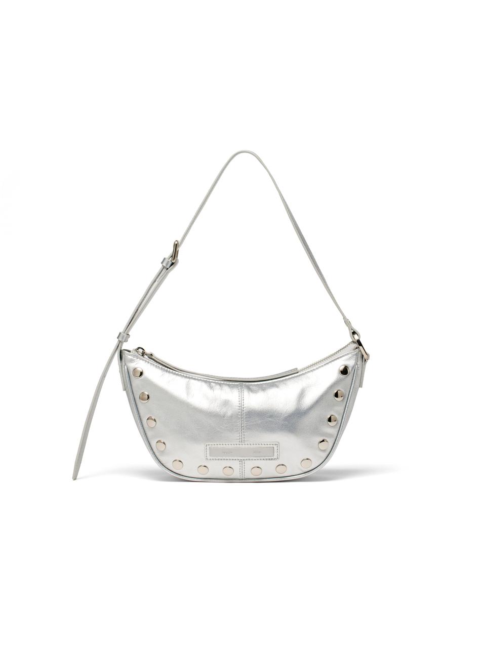 Matin Kim - ASYMMETRICAL ZIPPER BAG [CHARCOAL]