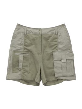 Matin Kim Sweat Combination Cargo Shorts_Khaki