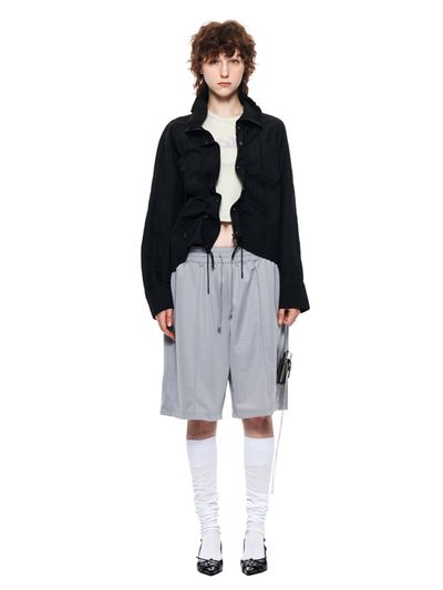 Matin Kim Track Midi Pants_Light Grey