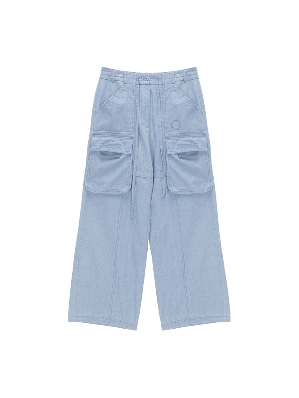 Matin Kim Washed Cargo Stitch Pants_Blue