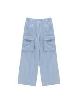Matin Kim Washed Cargo Stitch Pants_Blue