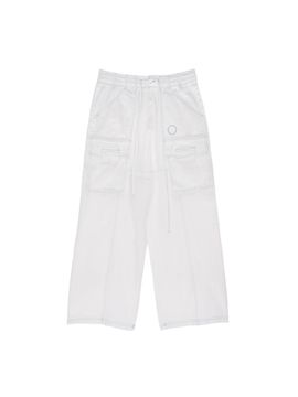 Matin Kim Washed Cargo Stitch Pants_White