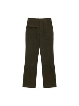 Matin Kim Washed Slim Cargo Pants - Khaki