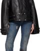 MATIÈRES FÉCALES MATIÈRES FÉCALES Black Parma Leather Jacket - 4