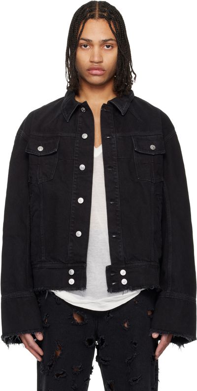 MATIÈRES FÉCALES MATIÈRES FÉCALES Black Pierre Denim Jacket