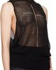MATIÈRES FÉCALES MATIÈRES FÉCALES Black Rivage Knit Tank Top - 2