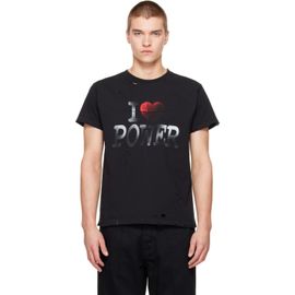 MATIÈRES FÉCALES MATIÈRES FÉCALES Black Short-Sleeve Power T-shirt