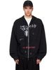 MATIÈRES FÉCALES MATIÈRES FÉCALES Black 'UNCENSORED' Family Knit Hoodie - 1