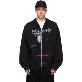 MATIÈRES FÉCALES MATIÈRES FÉCALES Black 'UNCENSORED' Family Knit Hoodie
