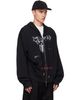 MATIÈRES FÉCALES MATIÈRES FÉCALES Black 'UNCENSORED' Family Knit Hoodie - 2