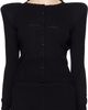 MATIÈRES FÉCALES MATIÈRES FÉCALES Black Vendome Knit Cardigan - 1